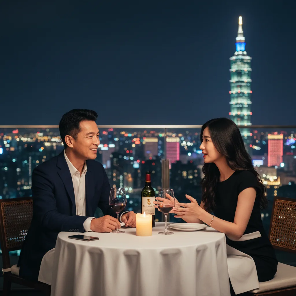 兩人自在相處並建立信任感的情境示意
